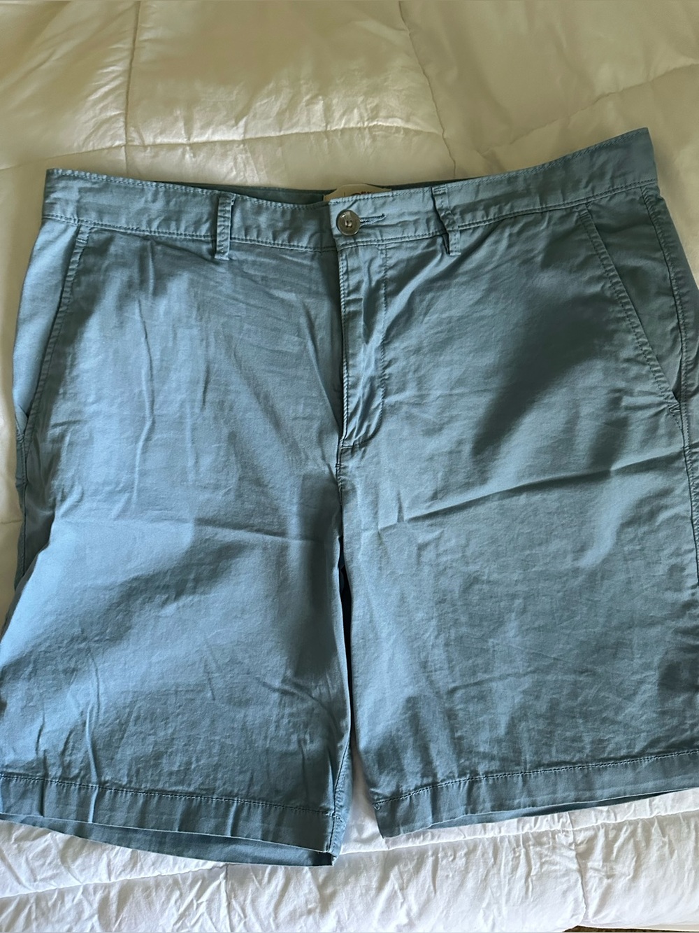 Original Penguin by Munsingwear Men's Basic Bedford Blue Chino Shorts Size 36